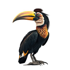 Fototapeta premium Great Hornbill isolated on white background