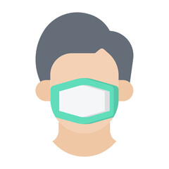 Facemask Flat Icon