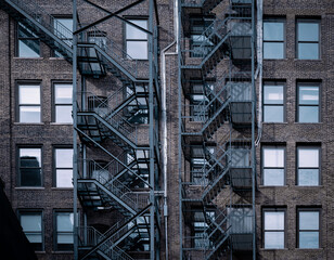 pattern of balconies on a building