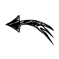 hand drawn arrow mark icons element