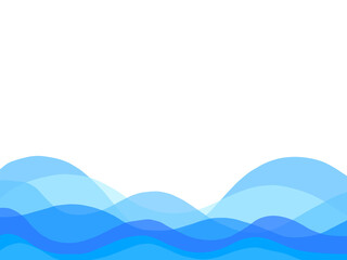 Blue wave background 