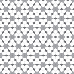 Seamless geometric Hexagon and Square club pattern