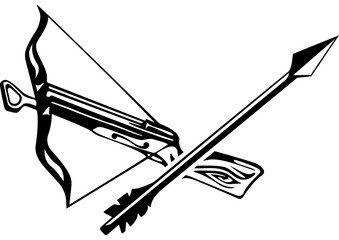 Crossbow hunting emblem