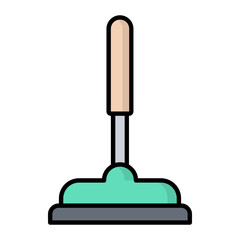 Mop Line Color Icon