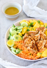 Mango chicken salad