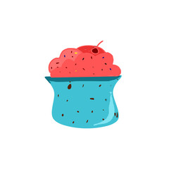 cupcake with cherry