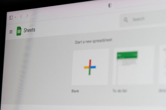 Google sheets menu service