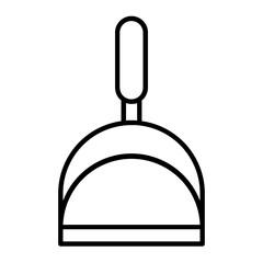 Dustpan Thin Line Icon