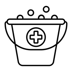 Cleaning Water Thin Line Icon