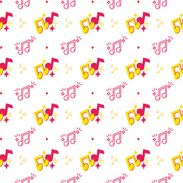 Musical Pattern design. Musical pattern. Music seamless pattern