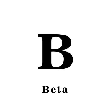 Alpha beta icon vector logo design template