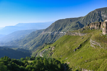 Sunny day at Matlas mountain valley