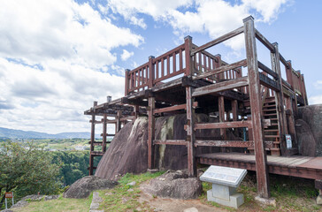 苗木城跡の天守展望台（岐阜県中津川市）