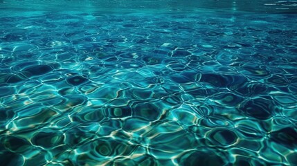 Obraz premium Clear Water with Sunlight Reflections (AI Generated)