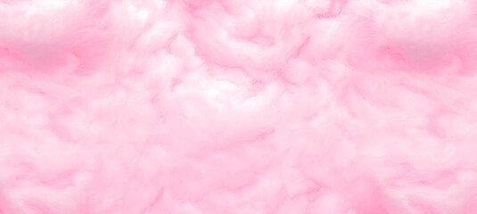 Fototapeta premium Sweet soft cotton candy background, fluffy pink pastel candyfloss texture, abstract blurred dessert Ai generated