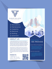 Flyer template layout design. Corporate business annual report, catalog, magazine, brochure, flyer design. A creative, modern, bright concept in a minimal and simple style.