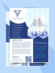 Flyer template layout design. Corporate business annual report, catalog, magazine, brochure, flyer...