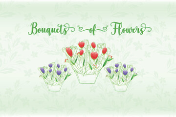 Colored flowers Pattern Botanical Design for Print and Graphic Projects. This botanical design features a colored flowers pattern and is perfect for print, graphic design, and home decor projects.