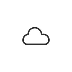 Cloud shape vector icon .