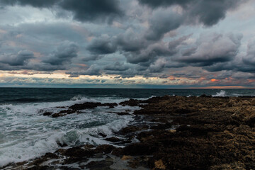 beautiful nature sea walk sea voyage sky in the clouds