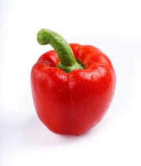 red paprika isolated on white