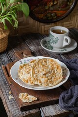 Crunchy snack rempeyek