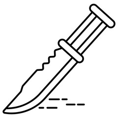 Modern design icon of knife 