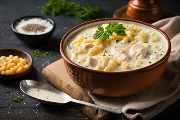 Chicken and Macaroni Soup in a Cup