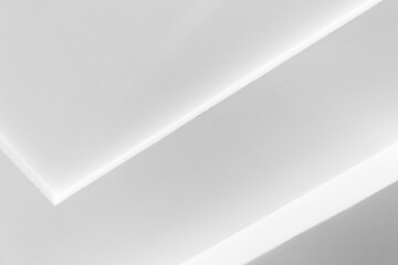 Abstract architecture background, white interior fragment