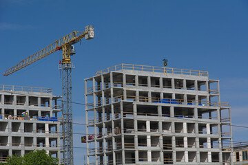 New Modern Apartments Construction Site in Bydgoszcz, Poland