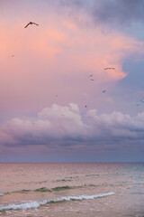 Beautiful summer sunset, beautiful sky-Bulgaria, Nessebar.