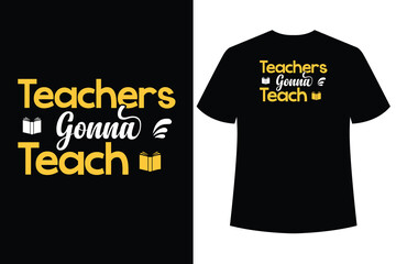 best teacher ever typography t shirt design