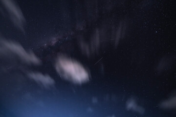 The night sky with stars, satellites, and meteorites © NaturePicsFilms