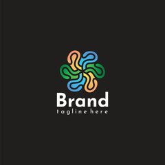 brand logo- round shape company logo design
