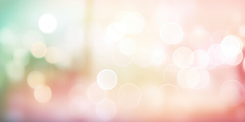 Obraz premium Pastel abstract bokeh background made with AI