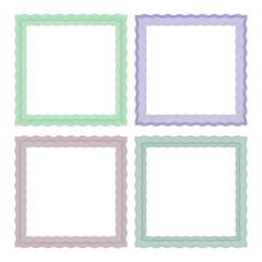 Guilloche border frame for certificate, design element, Watermark. Security lines.