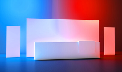 Welcome desk. Info desk, counter, event area, welcome counter mockup, registration stand. Mockup for events, exhibitions and presentations. Reception desk mockup.