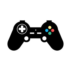game controller line vector icon isolated on white