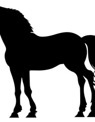 Fototapeta na wymiar Mustang Horse Vector Logo Sports Icon Tattoo SVG