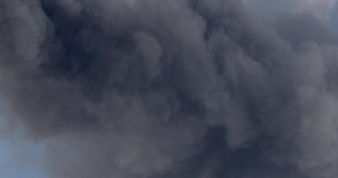 A thick column of black smoke in the sky. Soot particles and harmful emissions in the air. Catastrophic consequences for the oxygen of the region. Such an outlier.