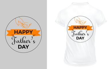 Happy Father's Day T-Shirt Design Template Vactor.