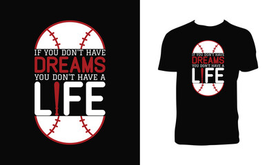 Baseball Vector T Shirt Design. 