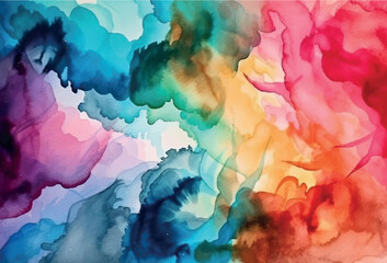 Fototapeta na wymiar Abstract watercolor colorful background, vector illustration