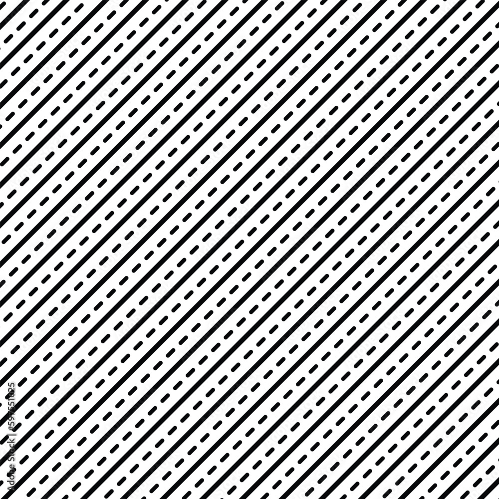 Poster abstract seamless geometric repeat dash line black pattern.