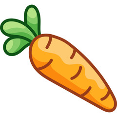 Carrot cute drawing
