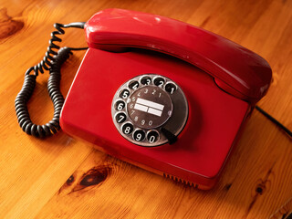 Real Retro Red Rotary Phone