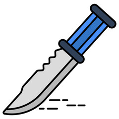 Modern design icon of knife 