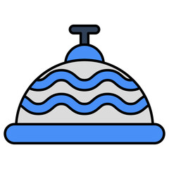 Modern design icon of hotel bell
