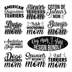 Dog mom Quotes  design bundle