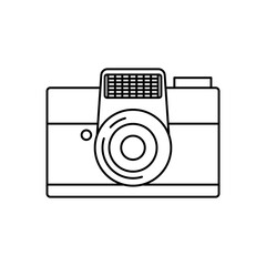 Camera Outline Icon For Logo And More.
